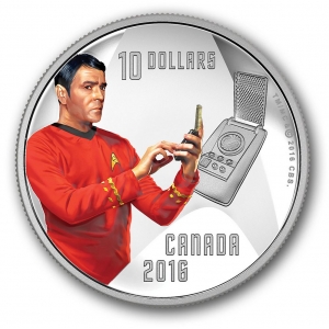 2016 $ 10 Чистая серебряная монета - Star TrekTM: Scotty