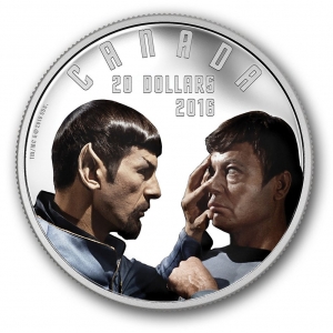 2016 $ 20 Чистая серебряная монета - Star TrekTM: Зеркальное зеркало