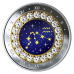 2019 Водолей: Zodiac Series - Чистая серебряная монета с кристаллами Swarovski