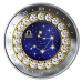 2019 Весы: Zodiac Series - Чистая серебряная монета с кристаллами Swarovski