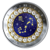 2019 Скорпион: Zodiac Series - Чистая серебряная монета с кристаллами Swarovski